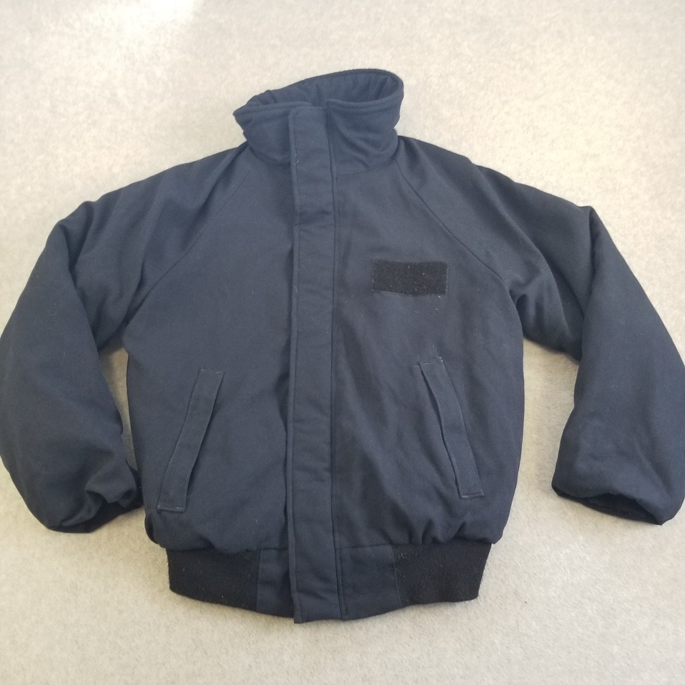 US Navy Shipboard Jacket Mens Small Blue Cold Weather Flame Resistant Aramid